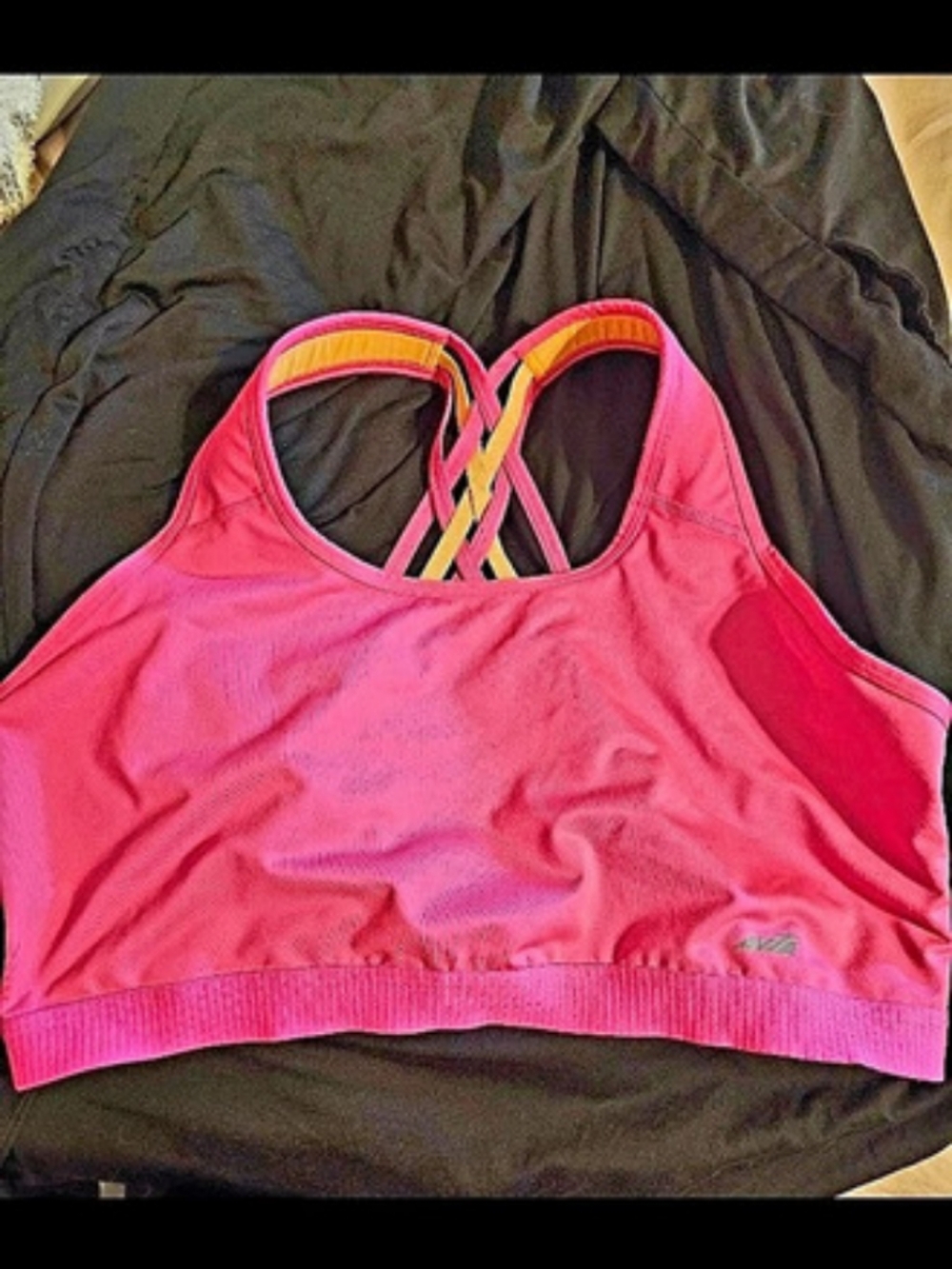 Avia Women's Sports Bra Pink & Orange Size XXXL/1x